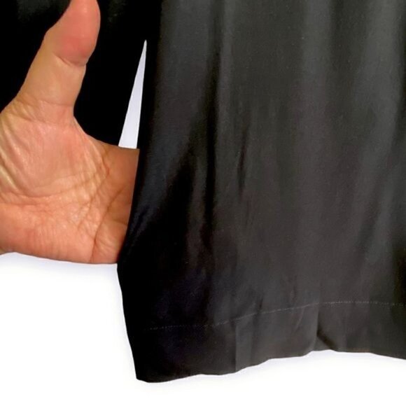 DKNY black silk tunic blouse, size 8 - Picture 8 of 11